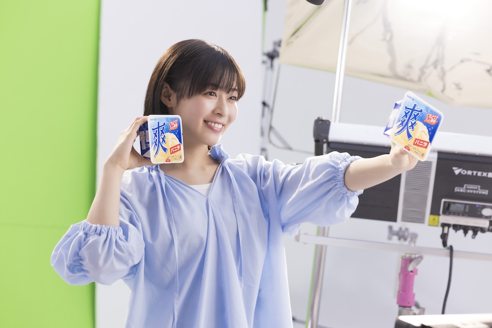 ロッテのアイスブランド「爽」新ウェブ動画メイキングイメージ