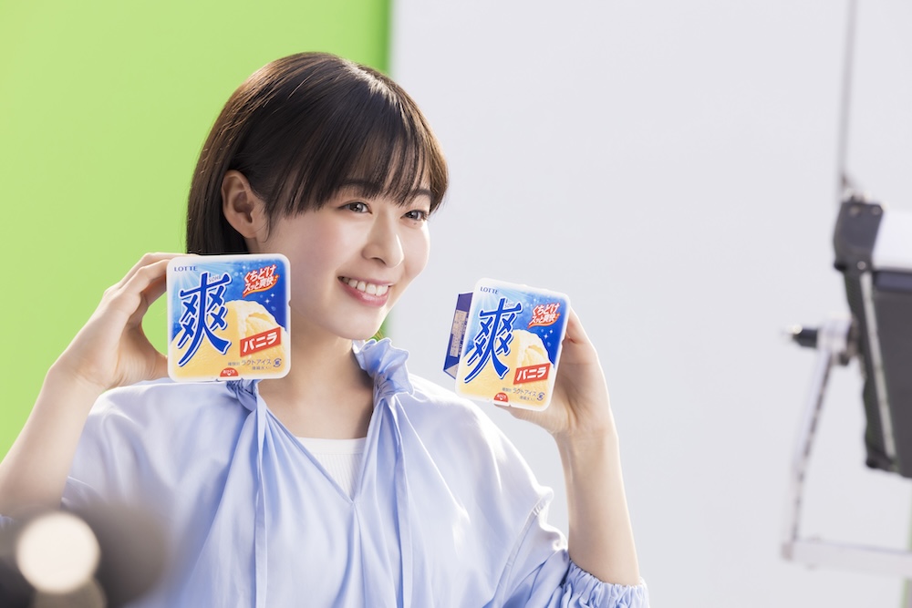 ロッテのアイスブランド「爽」新ウェブ動画メイキングイメージ