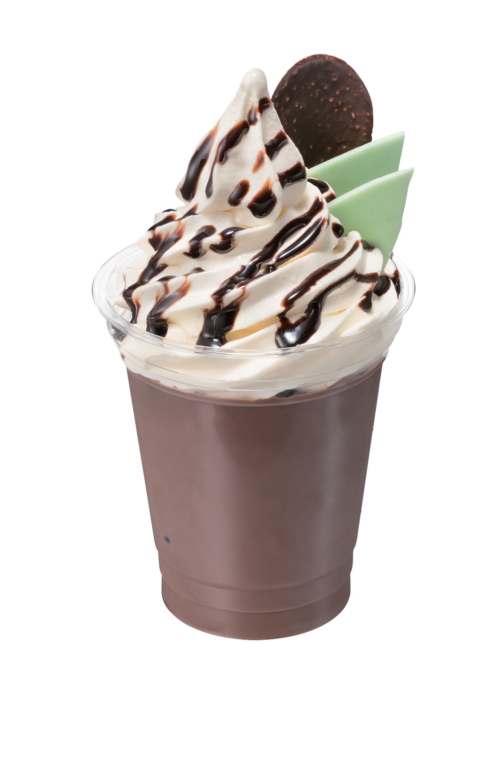 「キーコーヒー」の各日50点限定「チョコミントフロート（チョコ）」イートイン・税込み770円、テイクアウト・税込み756円