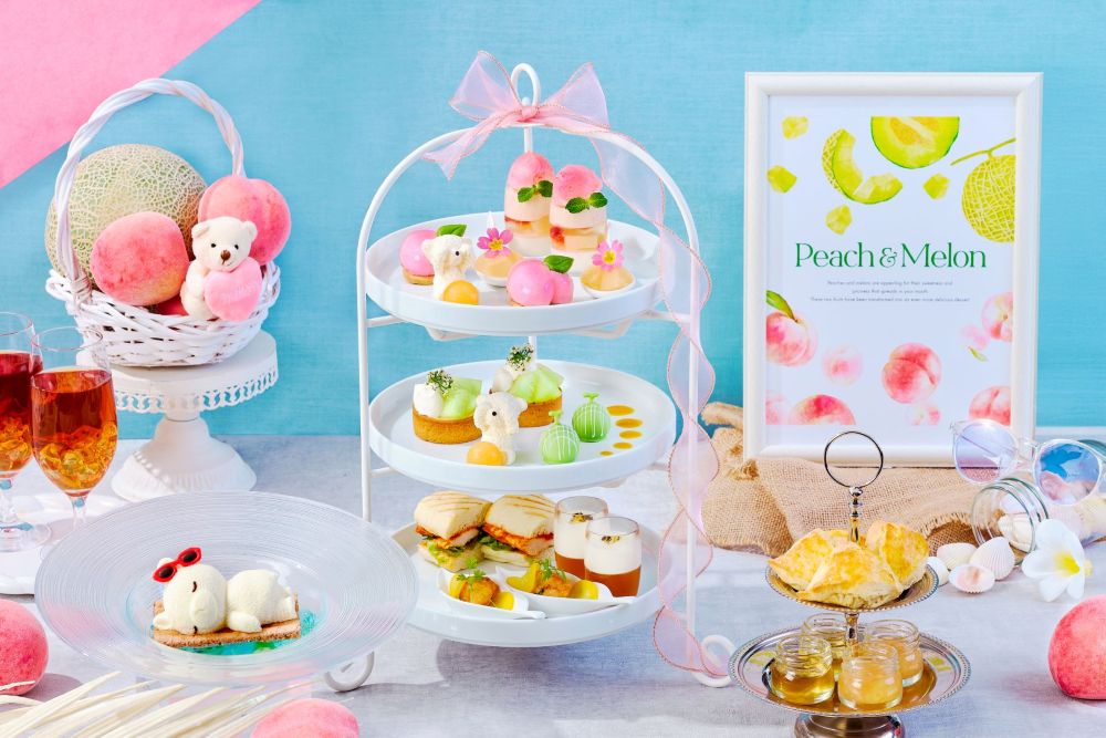 「テディベアのバカンスアフタヌーンティー~ピーチ&メロンパラダイス~」イメージ