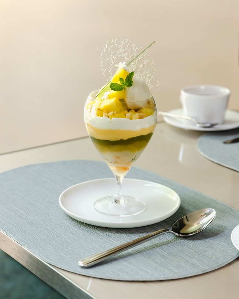 「パイナップル ライチ カルダモンのパフェ」イメージ