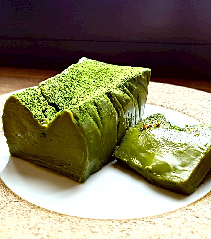 「アルポルトカフェ」の「抹茶のショコラテリーヌ」税込み900円