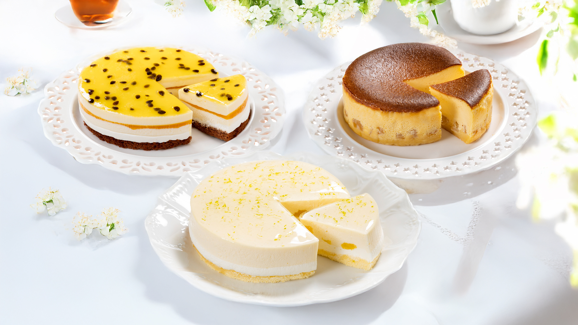「タルトタタン」2025年初夏販売の各種ケーキイメージ