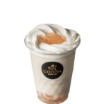 「ゴディバ 三井アウトレットパーク倉敷」で販売される岡山県限定「晴れの国ピーチ ショコリキサー」税込み790円