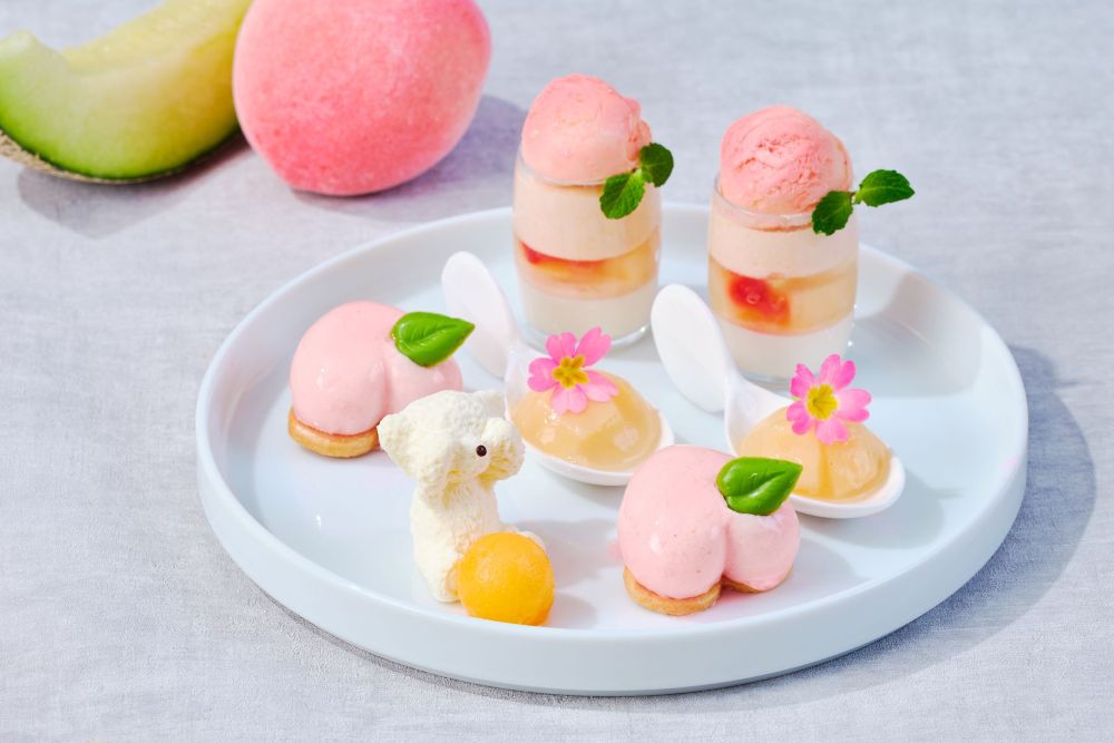 「テディベアのバカンスアフタヌーンティー~ピーチ&メロンパラダイス~」イメージ