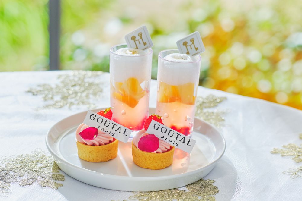 「プチシェリー‛ピーチ&ローズ’アフタヌーンティー」イメージ