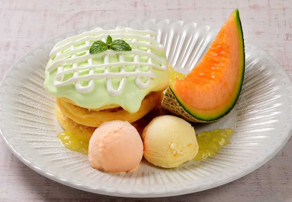「小さな森のメロンとめろんなパンケーキ 3枚入り」税込み1,958円