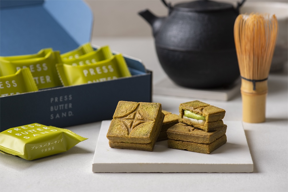 「PRESS BUTTER SAND」の「バターサンド＜宇治抹茶＞5個入」税込み1,377円