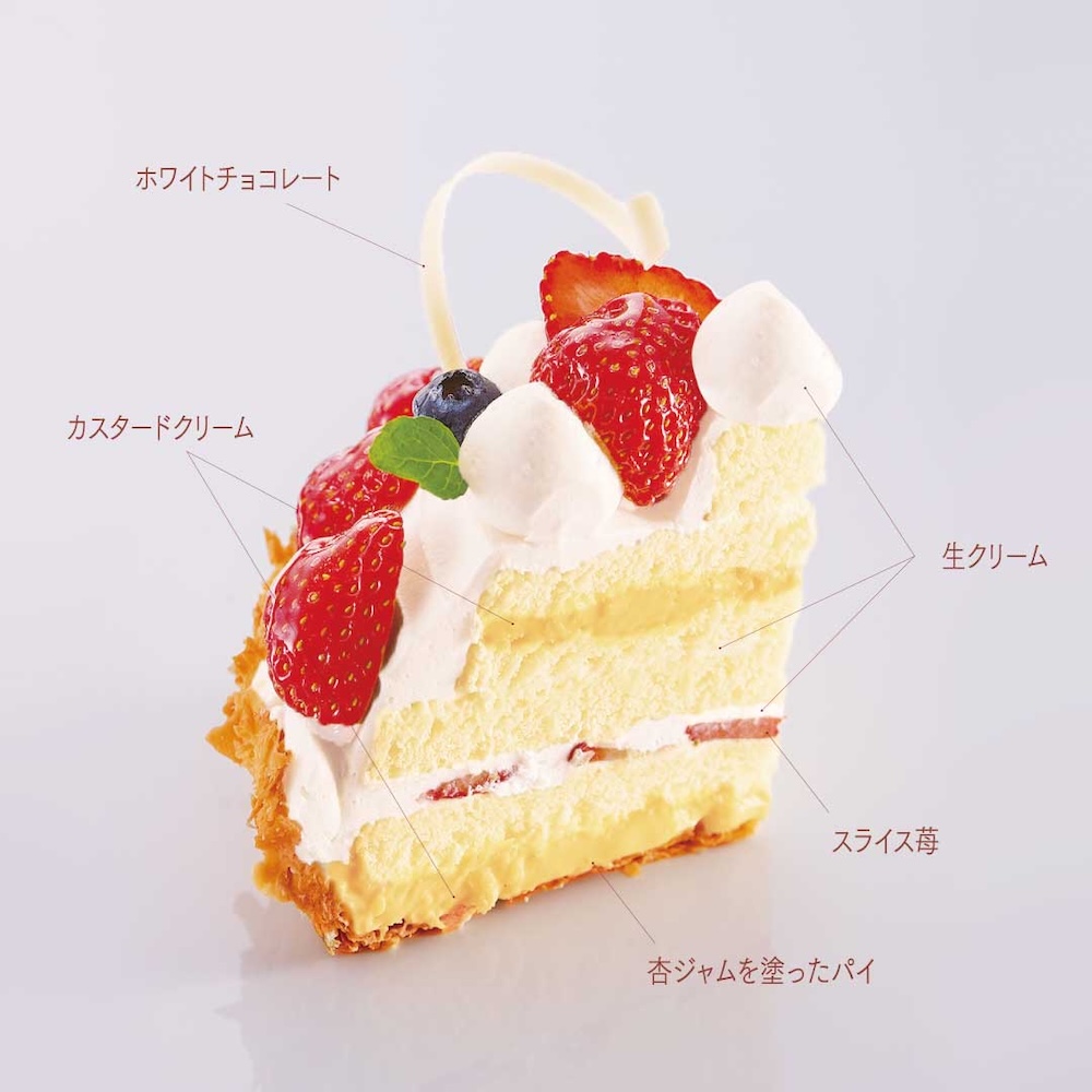 「いちごとベリーのパイタルト」断面イメージ
