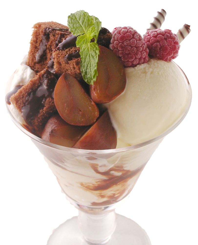 6月4日～7月1日の期間、7階の「英国屋」にて販売する「渋皮マロンのチョコレートパフェ」税込み1,350円