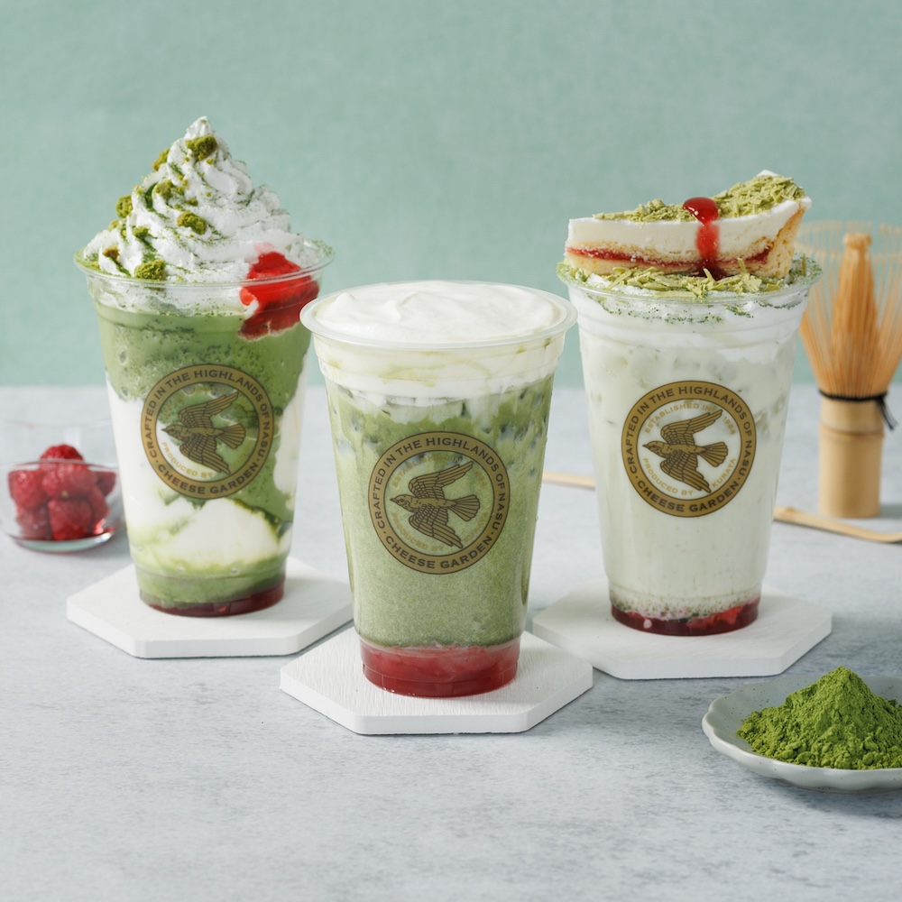 チーズガーデンの季節限定抹茶メニューイメージ
