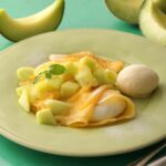 「メロンクレープ バニラアイス添え」税込み1,430円