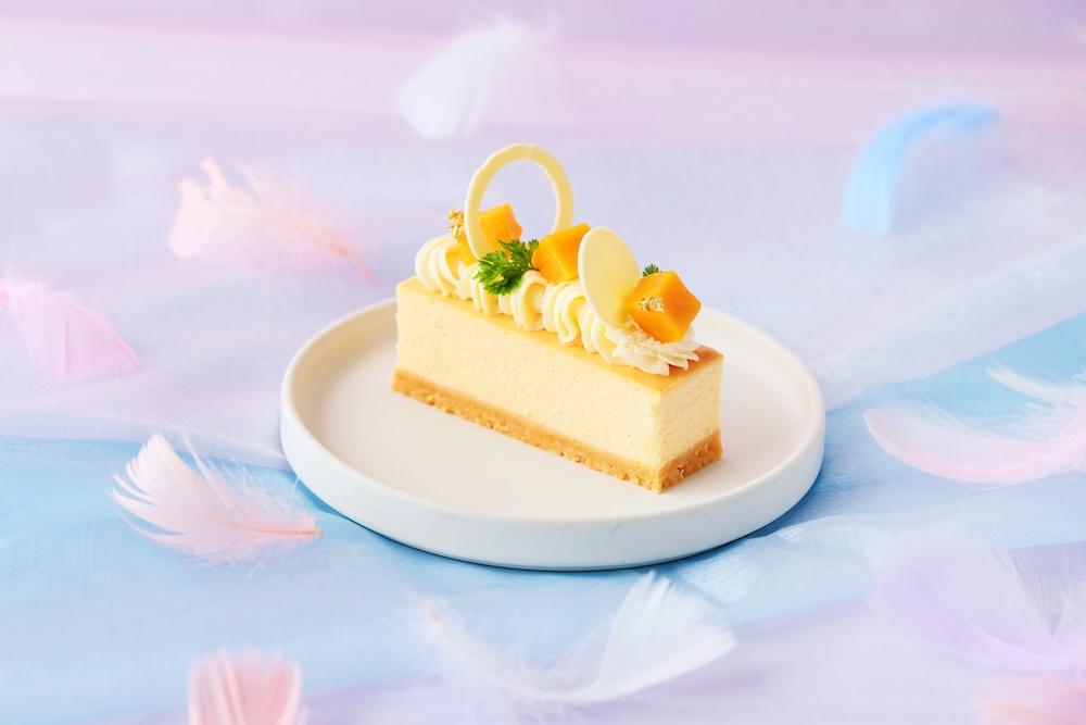 「マンゴーのチーズケーキ」イートイン・税込み880円、テイクアウト・税込み800円