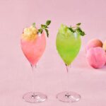 オプションドリンクの「桃」、「メロン」各種税込み1,200円(サービス料含む)