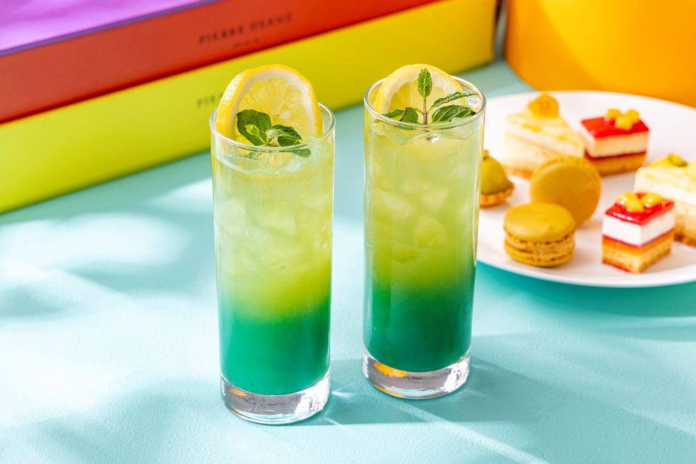 コラボレーション限定カクテル「ミスティアサンリット」カクテル付きプラン・税込み7,580円（サービス料含む）