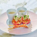 「プチシェリー‛ピーチ&ローズ’アフタヌーンティー」イメージ