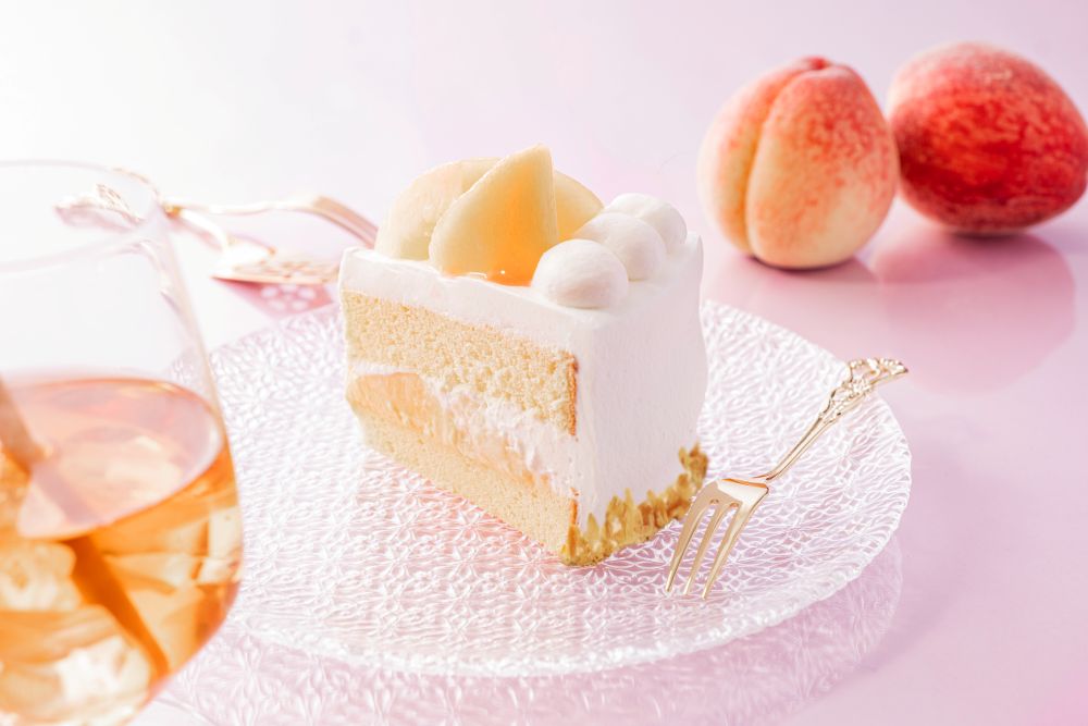 「季節のショートケーキ 桃」税込み640円