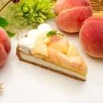 「桃とミルクプリンのタルト」イメージ