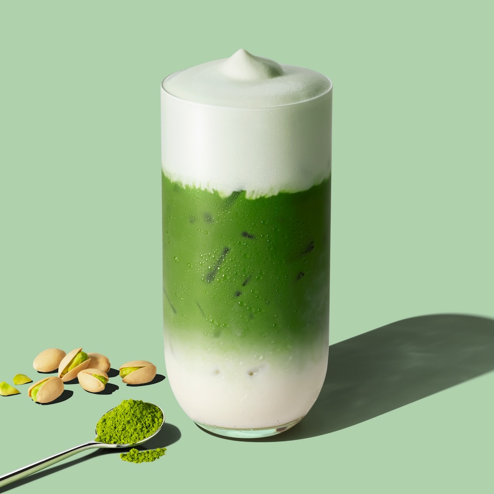 「抹茶 ピスタチオムース ティー ラテ」イメージ