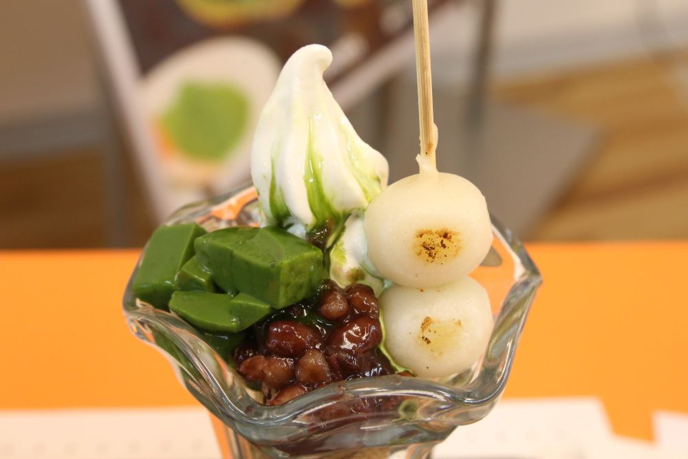 和素材を詰め込んだ「京抹茶パフェ」税込み720円