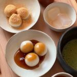 6月11日〜6月13日に出店する「甘味みつや」の「みつ白玉」各種。税込み500円~
