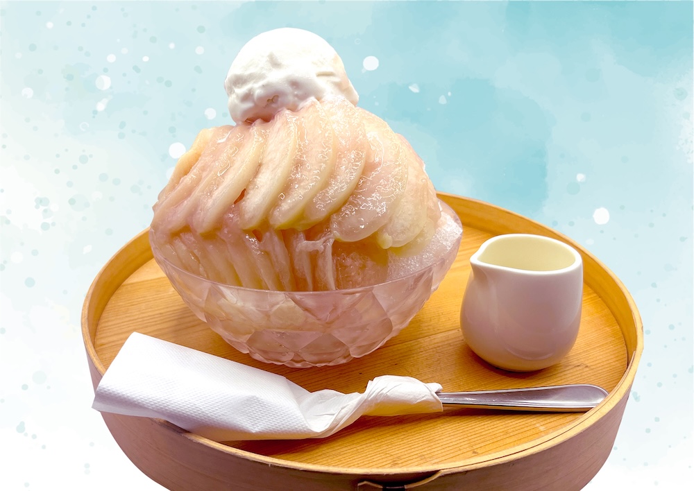 「ももスライスと北海道生乳ミルクジェラート」2,700円