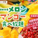 夏期限定「鉾田市産メロン&マンゴー食べ放題!山形県産さくらんぼ登場」イメージ