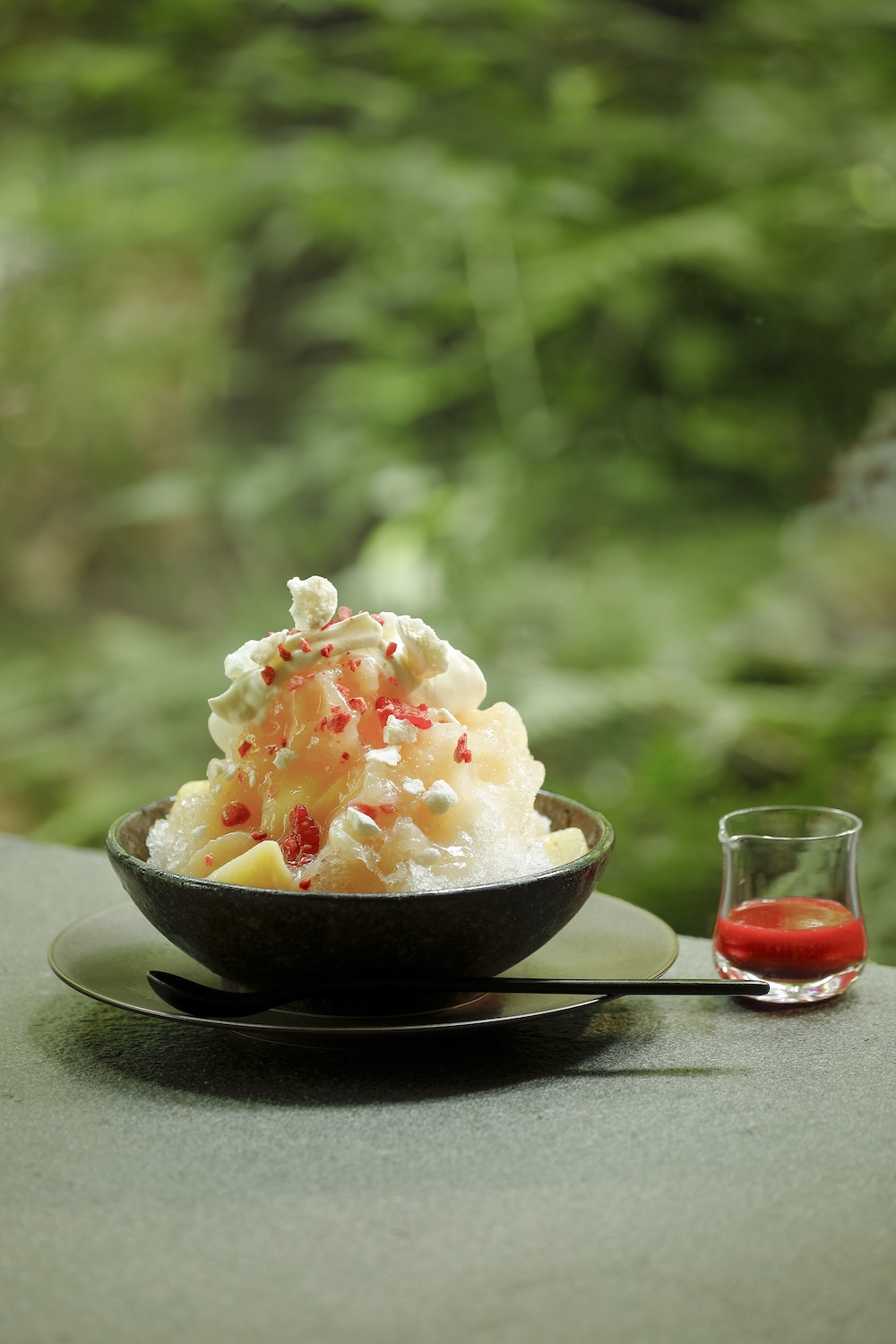 「森のかき氷」税込み3,415円（サービス料含む）