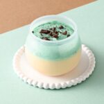 「芋屋初代仙次郎」の「おさつプリンチョコミント」1個・税込み450円