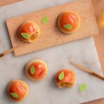 「京菓子處 鼓月」の「摘み果 白桃」281円
