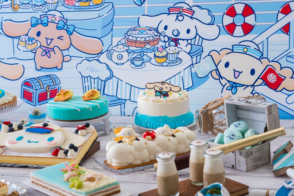 スイーツビュッフェ「シナモロールのマリンスイーツクルーズ」イメージ
