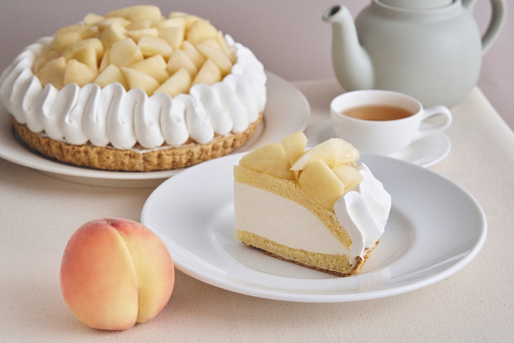 「“岡山白桃”のレアチーズケーキ」税込み1,430円