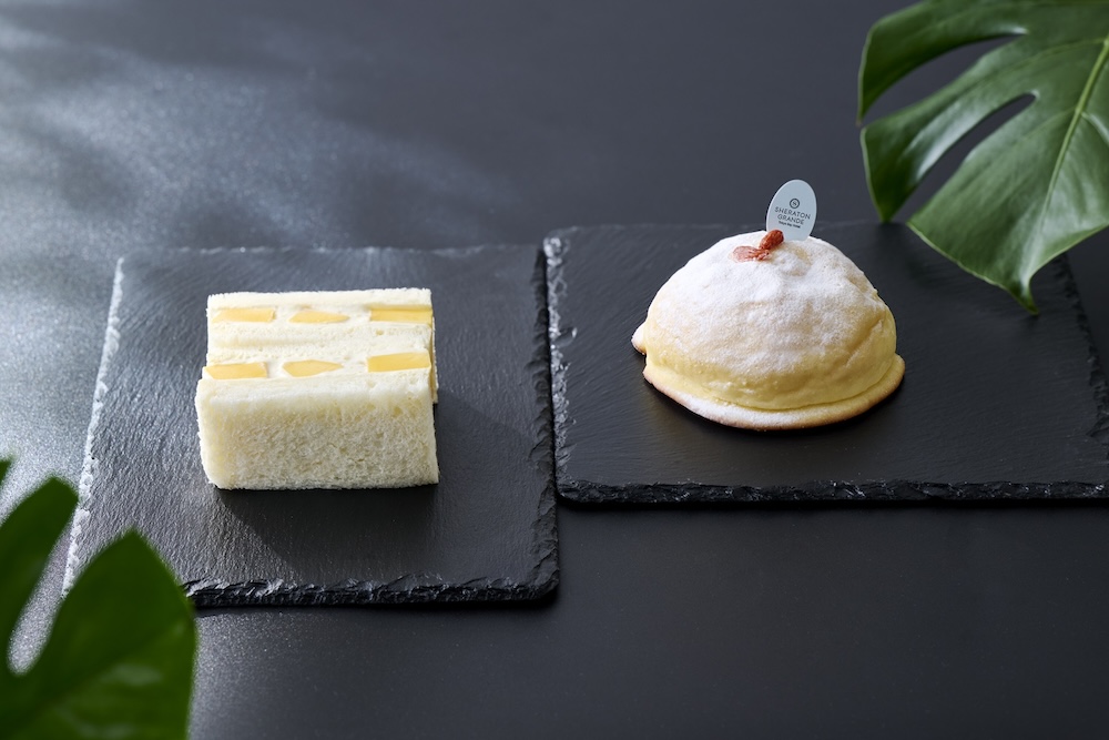 「マンゴーサンド」1,000円、「杏仁クリームパン」550円