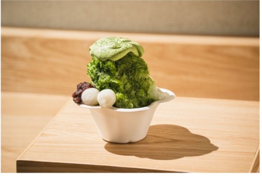 「中村藤吉麻布台」にて各日50食限定で販売する「まると氷 抹茶」テイクアウト・税込み1,380円