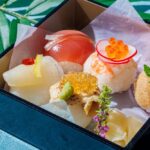 オプションメニューの「手まり寿司」税込み1,500円(サービス料含む)