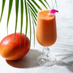 7月1日~8月31日に販売するマンゴーカクテル「Mango Lucent 」税込み3,289円(サービス料含む)