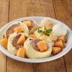 「パンケーキ 赤肉メロンづくし」税込み1,760円