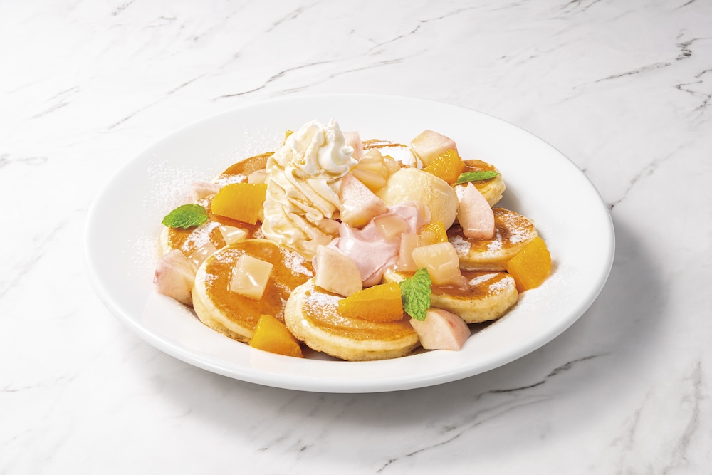 「ガーデンパンケーキ～桃」税込み1,738円