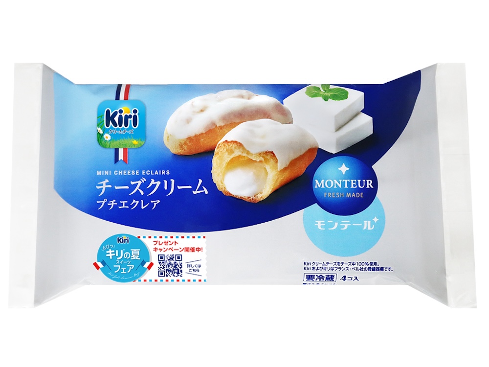「4P チーズクリームプチエクレア」税込み300円（税込み378円）
