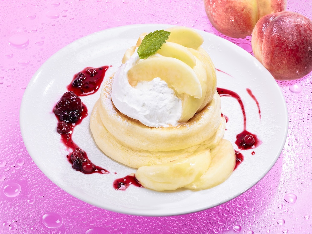 「桃のリコッタパンケーキ」イメージ