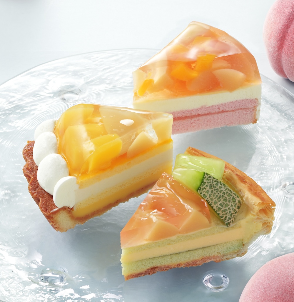 白桃使った銀座コージーコーナー限定ケーキのイメージ