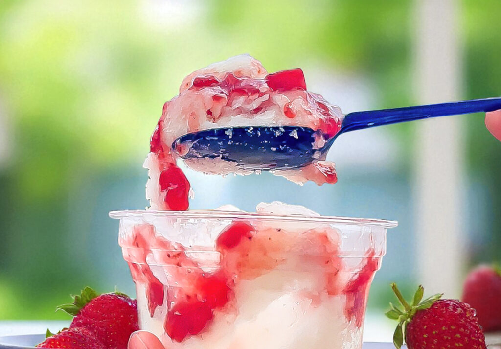 「いちごミルク氷」イメージ
