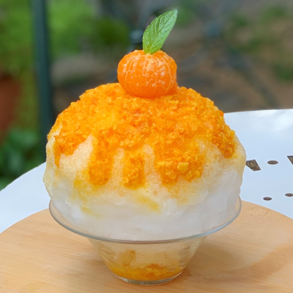 初出店の「瀬戸内ひだまりかき氷」で販売される「まるごと温州みかん」1,540円