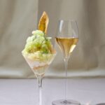【夜の部】8月8日～8月15日に販売される「EMME」の「メロンとハーブの大人パフェ」2,050円