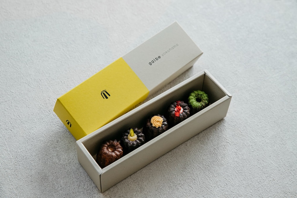 「カヌレ5種5個BOX」税込み2,200円