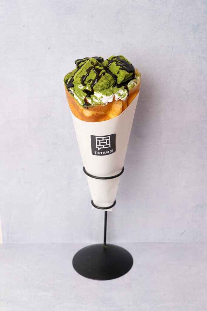 「抹茶わらび餅クレープ」イメージ