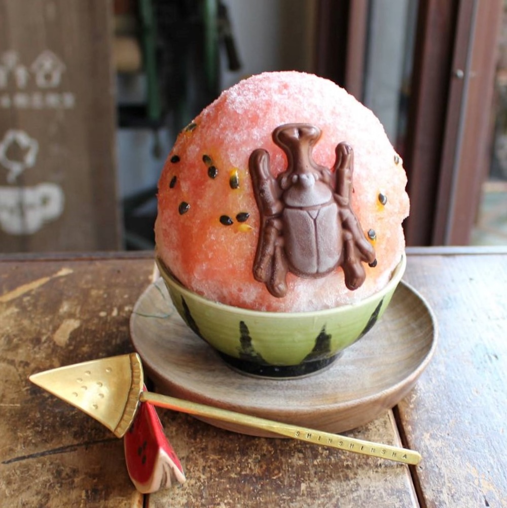初出店の「森森舎」で販売される「まるごとスイカのかき氷」1,540円