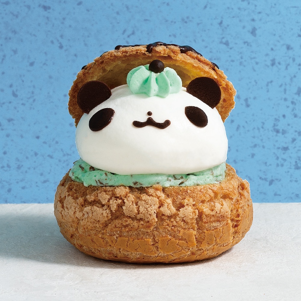 「チョコミントのパンダシュークリーム」イメージ