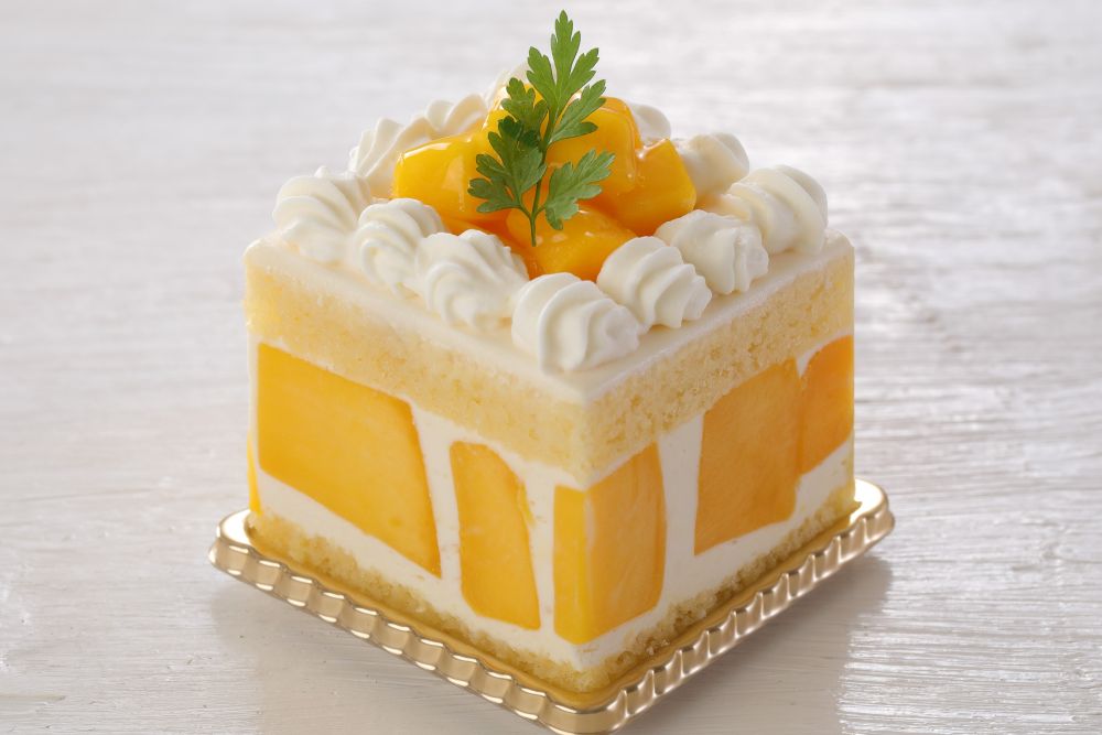 「マンゴーのショートケーキ」税込み800円