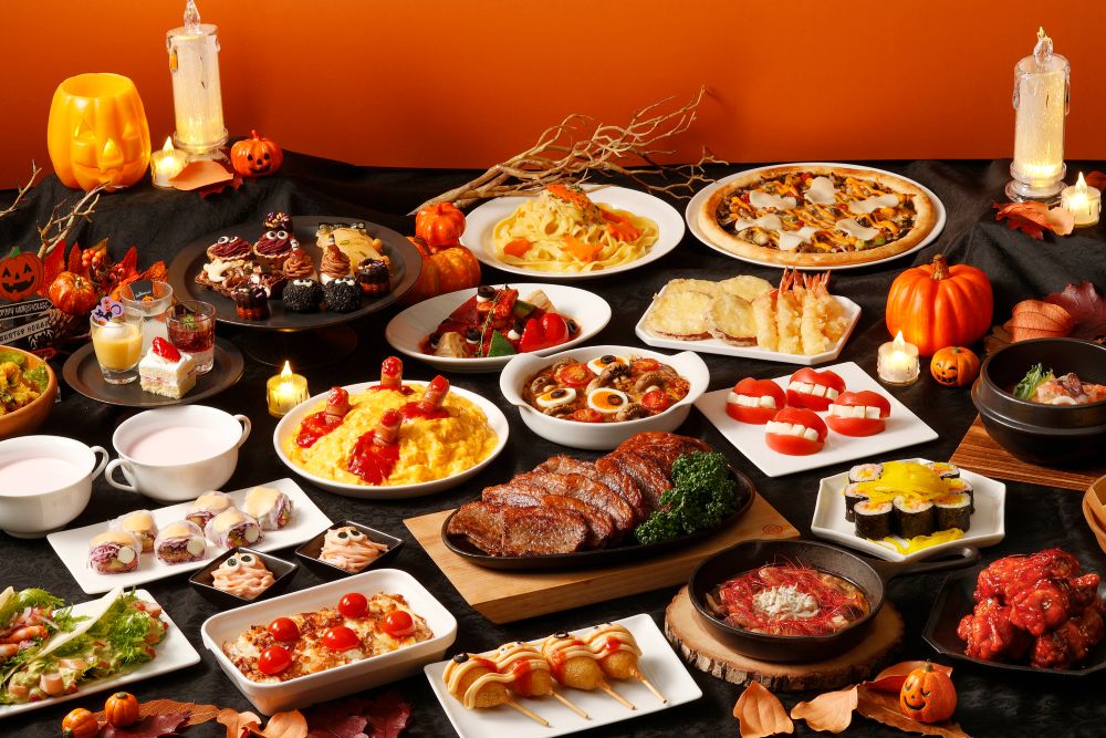 ディナービュッフェ「秋の味覚とハロウィーンフェア」税込み6,000円（サービス料含む）